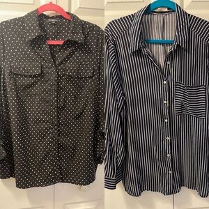 2 Button up blouses 1x